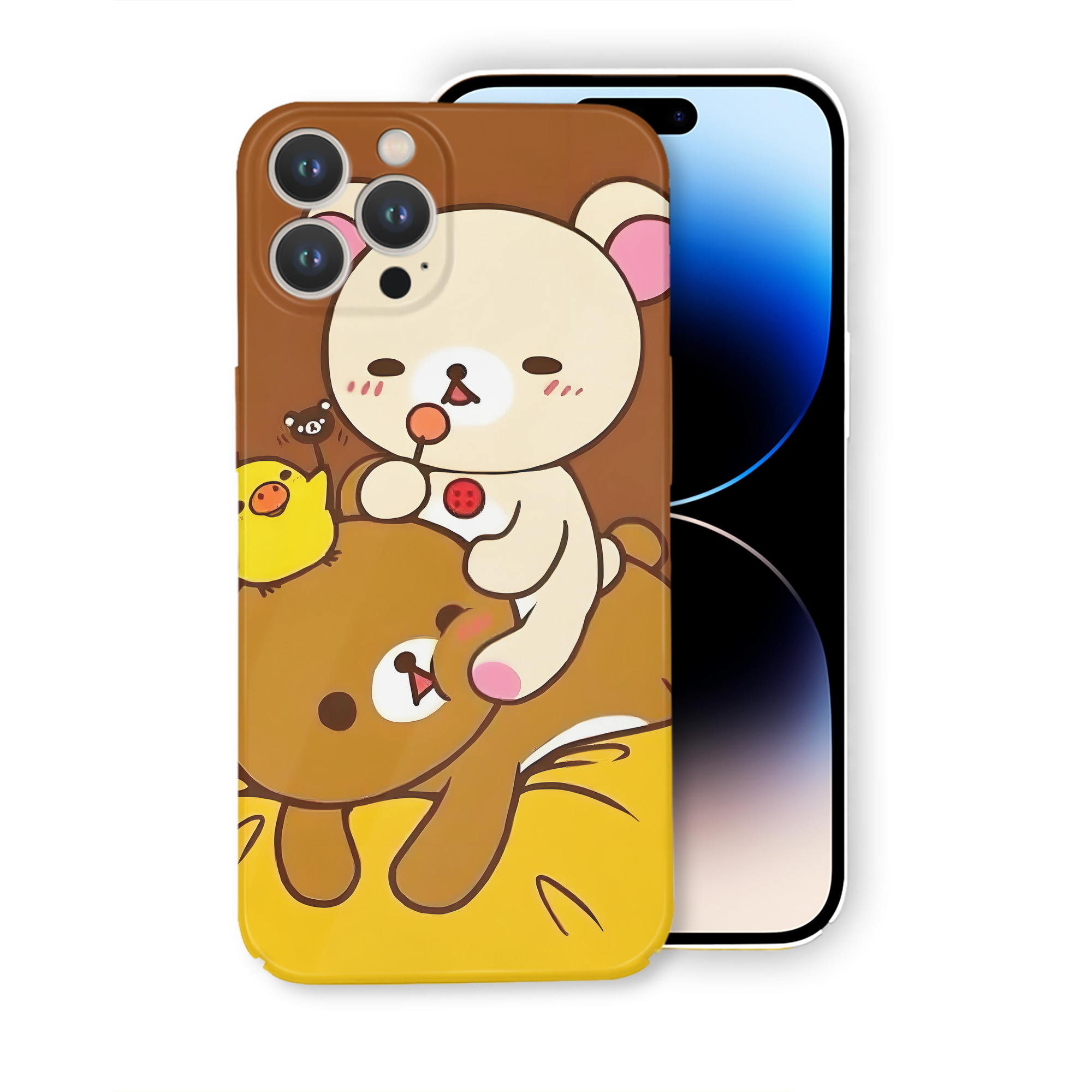 （画像用） リラックマ リラックマ キイロイトリ Rilakkuma Korilakkuma Kiiroitori 【iPhone 14シリーズ対応】ハードケース